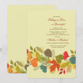 Invitation de guirlande de chute (Devant / Derrière)