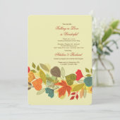 Invitation de guirlande de chute (Debout devant)