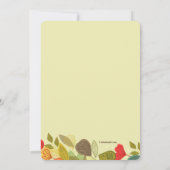 Invitation de guirlande de chute (Dos)