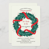 Invitation de guirlande de Noël (Devant / Derrière)