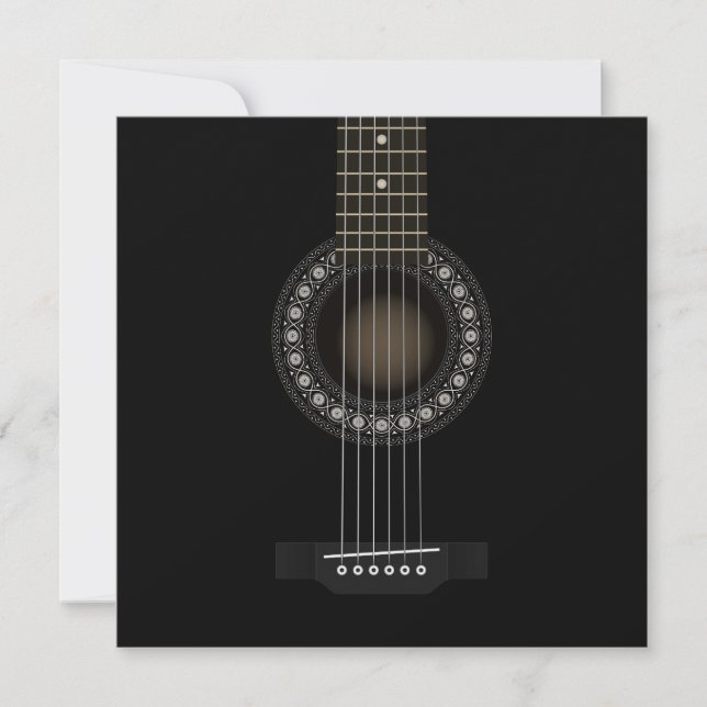 Invitation de guitare acoustique (Devant)