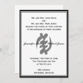 Invitation de Gye Nyame en noir (Devant / Derrière)