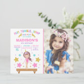 Invitation de gymnastique Fête de gymnastique lico (Debout devant)