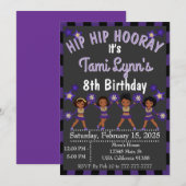 Invitation de gymnastique pour meneuse de claque p (Devant / Derrière)