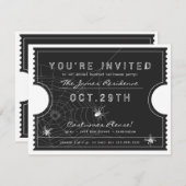 Invitation de Halloween (Devant / Derrière)