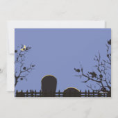 Invitation de Halloween de cimetière (Dos)