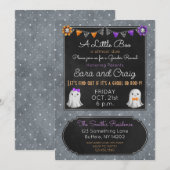 Invitation de Halloween Ghoul ou bébé Boo-y (Devant / Derrière)