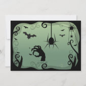 Invitation de Halloween HUE et de BOISSON (Dos)