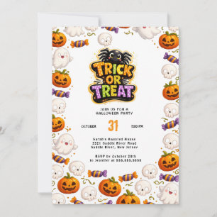 Invitation de Halloween pour un Trick or Treat Mig