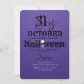 Invitation de Halloween Soiree (Devant)