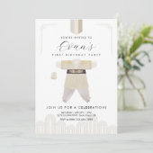 Invitation de Hanbok pour le premier anniversaire (Debout devant)