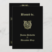 Invitation de Handfasting (Devant / Derrière)