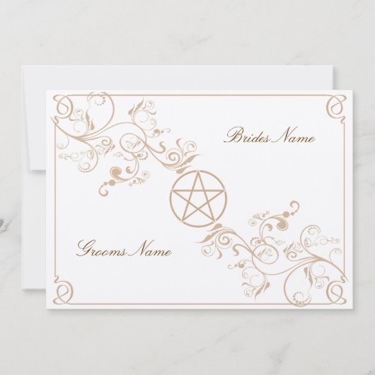 Invitation de Handfasting (Devant)