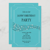 Invitation de Happy Notes (Devant / Derrière)