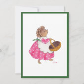 Invitation de Heddy Hedgehog (Dos)