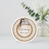 Invitation De hibou amour toujours vous mariage décontracté (Debout devant)