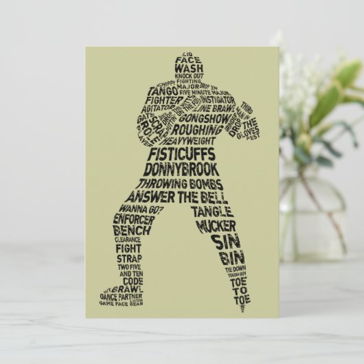 Invitation de Hockey Enforcer (Debout devant)