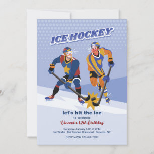 Invitation de hockey sur glace