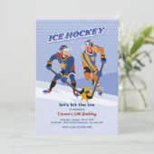 Invitation de hockey sur glace (Debout devant)