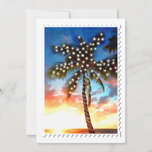 Invitation de Holiday Palm Tree Lights (Devant)