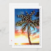 Invitation de Holiday Palm Tree Lights (Devant / Derrière)