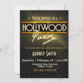 Invitation de Hollywood Party (Devant)