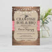 Invitation de homard de fête d'anniversaire de la  (Debout devant)