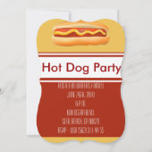 Invitation de Hot Dog Party (Devant)