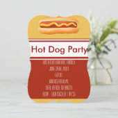Invitation de Hot Dog Party (Debout devant)