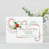 Invitation de houx de vacances (Debout devant)