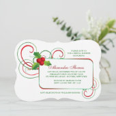 Invitation de houx de vacances (Debout devant)