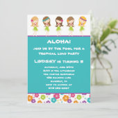 Invitation de Hula Girls (Debout devant)