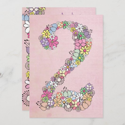 Invitation de Invitations sur mesure pour les fill (Devant / Derrière)