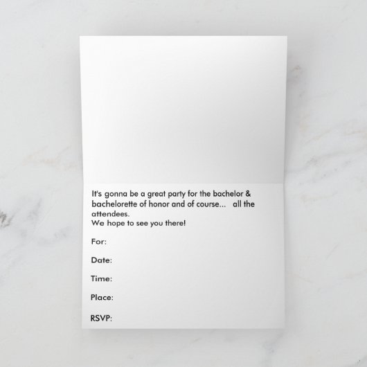 Invitation de Jack et Jill Party (Intérieur)