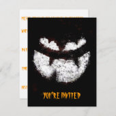 Invitation de Jack O'Lantern Party (Devant / Derrière)