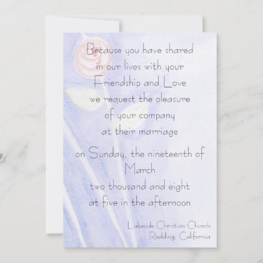 Invitation de jardin (Dos)