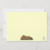 Invitation de jardin de citrouille (Dos)