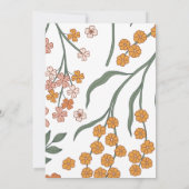 Invitation de jardin Fleur sauvage de printemps él (Dos)