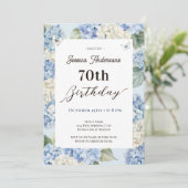 Invitation de jardin pour un 70e anniversaire avec (Debout devant)