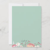 Invitation de Jardin Printanier (Dos)