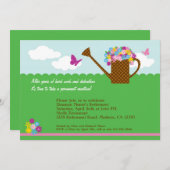 Invitation de jardinage de partie de retraite (Devant / Derrière)