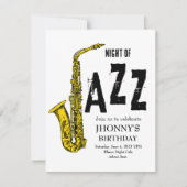 Invitation de jazz saxophone (Devant)