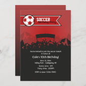 Invitation de jeu de football (Devant / Derrière)