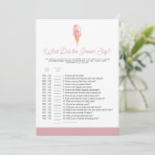 Invitation de jeu de mariage rétro CLARA Que a dit (Debout devant)