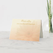 Invitation de jeune demoiselle d'honneur, gerbera  (Dos)