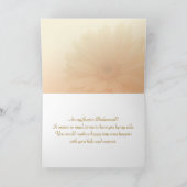 Invitation de jeune demoiselle d'honneur, gerbera  (Intérieur)