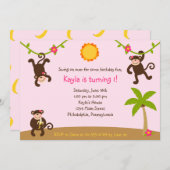 Invitation De Jeunes Filles Sur Invitation 7x5 (Devant / Derrière)