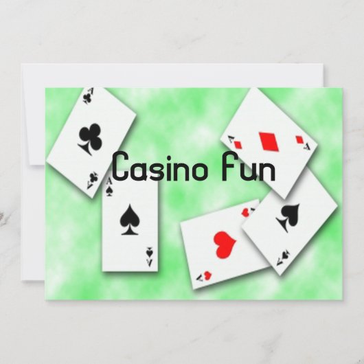 Invitation de jeux de casino (Devant)