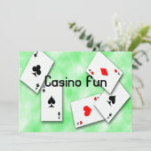 Invitation de jeux de casino (Debout devant)