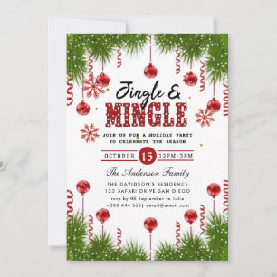 Invitation de Jingle & Mingle Holiday Party
